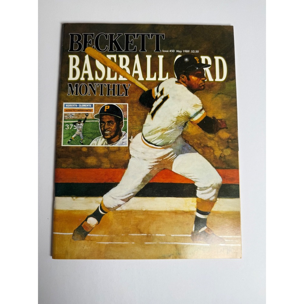 Beckett Baseball Card Monthly May 1989 Issue 50 Roberto Clemente Jose Canseco